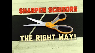 How To Sharpen Common Household Fiskars Scissors  EdgeProinccom [upl. by Ddene]