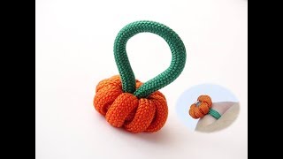 How to Make a Simple Paracord PumpkinRingHalloween JackOLantern by CbySDIY Halloween Ideas [upl. by Lurlene]