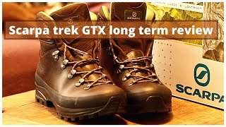 Scarpa Trek GTX Boots  Long Term Review [upl. by Tnomad]