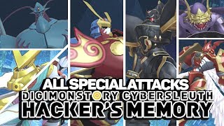 Digimon Story  Cyber Sleuth Hackers Memory  All SignatureSpecial Attacks amp Victory Poses [upl. by Nylinnej]