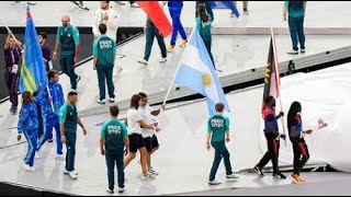 ASÍ DESFILÓ ARGENTINA EN LA CEREMONIA DE CIERRE  JJOO PARIS 2024 [upl. by Cerellia]