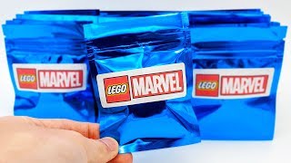 Mystery LEGO Marvel Minifigures  20 Pack Opening RARE Minifigures [upl. by Shandy]