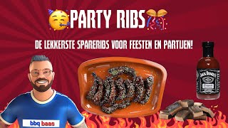 Party Ribs🔥🎉De lekkerste spareribs voor feesten en partijen🎊🐽 [upl. by Tomkiel777]