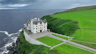 Dunbeath Castle Sutherland Drone Aerial video clip 430 [upl. by Rakso]