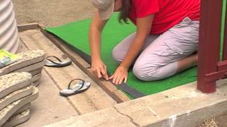 How to Install and Lay Artificial Grass or Synthetic Turf DIY Lawn [upl. by Hollenbeck]