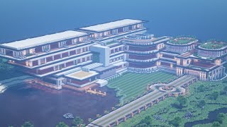 Minecraft Modern Mega Mansion Tutorial  Freestyle Build 2 Pt 1 [upl. by Aerdnac]