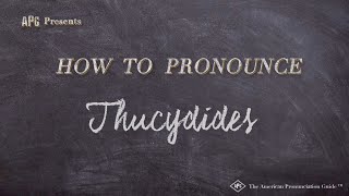 How to Pronounce Thucydides Real Life Examples [upl. by Kcirdor]