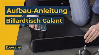 AufbauAnleitung für den Sportime Billardtisch Galant [upl. by Dorwin]