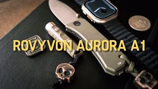 Rovyvon Aurora A1 EDC Keychain Flashlight Review [upl. by Flanagan]