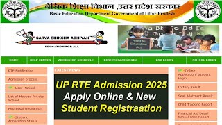 CSCVLE UP RTE Right To Education Admission Apply Online [upl. by Noissap]