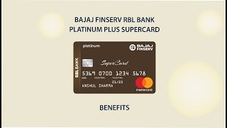 Bajaj Platinum Plus Super Card Feature Details and benefit👌🔥 BAJAJ RBL Credit Card  BAJAJ Card 💳 😍 [upl. by Ewnihc350]