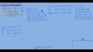 gauss 7a compatible indeterminado ejercicio resuelto [upl. by Intisar]