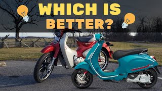 MODERN HONDA SUPER CUB C125 VS VESPA SCOOTER [upl. by Llemar]