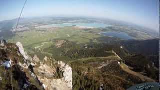 Nichts für schwache Nerven Drachenflug am Tegelberg [upl. by Ylrehc174]