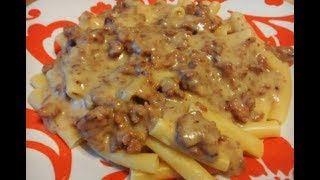 How to Make Beef Stroganoff WITH Ground Beef EASY [upl. by Hinman324]