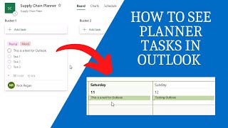 How to See Microsoft Planner Tasks in Outlook Integrate Planner with Outlook [upl. by Eziechiele]