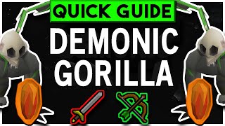 OSRS Demonic Gorilla Guide  Quick Guide 2023 [upl. by Keldah]