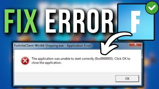 How To Fix FortniteClient Win64 Shippingexe Application Error [upl. by Ad]