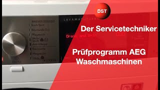 Prüfprogramm AEG Waschmaschinen Zusammenfassung der gängigsten Modelle [upl. by Ida922]