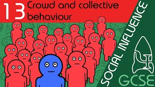 Crowd and collective behaviour  Social Influence GCSE Psychology AQA [upl. by Nosiram136]