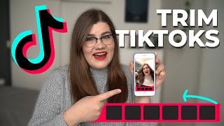 How to trim a TikTok video AFTER recording [upl. by Amhser]