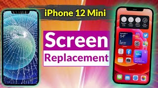 iPhone 12 screen replacementdigitizer glass and LCD reinstallation instructions [upl. by Aimo]