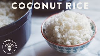 Coconut Rice Recipe  HoneysuckleCatering [upl. by Ami]