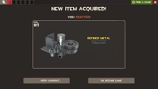 How To Craft Refined Metal in TF2 [upl. by Idnir]