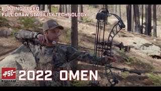 BLAZING SPEED FULL DRAW STABILITY TECHNOLOGY THE 2022 PSE OMEN COMPOUND HUNTING BOW [upl. by Leahcim]