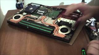 how to replace thermal compound in an MSI GE62 Apache Pro Laptop for less noise amp heat [upl. by Cynthy]