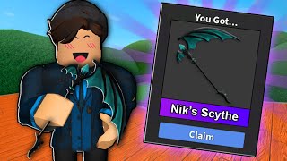 I GOT THE NIKS SCYTHE IN MM2 Roblox Murder Mystery 2 [upl. by Eiwoh]