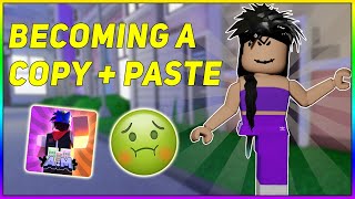 Becoming a COPY AND PASTE in Roblox [upl. by Pembroke]