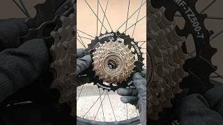 Shimano 7speed mega range freewheel installation shorts shimano [upl. by Itraa]