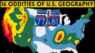 16 Oddities of US Geography [upl. by Eigla]