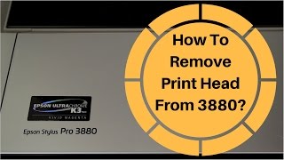 How To Remove Print Head From 3880 [upl. by Giark]