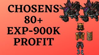 TIBIA CAÇADAS  EDMSRP  Lizard Chosen 80  900kh EXP  PROFIT [upl. by Yeliah792]