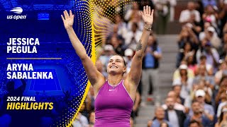 Jessica Pegula vs Aryna Sabalenka Highlights  2024 US Open Final [upl. by Wendelina]