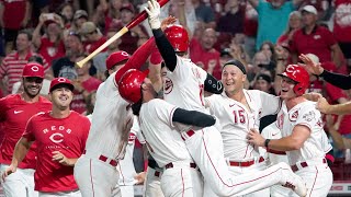 Reds beat Rays on walk off balk [upl. by Oiludbo]