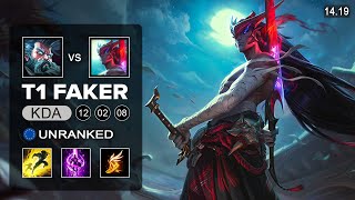 Faker Yone vs Zilean Mid  EUW Ranked  Patch 1419 Season 14 [upl. by Tlevesoor875]