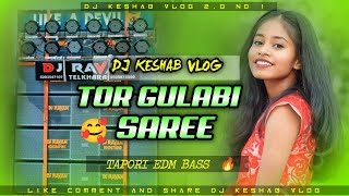 New Purulia Dj Songs 2024 😘 TOR GULABI SAREE JHALKE JHALAK JHALAK  Dj Keshab Vlog [upl. by Kavita]