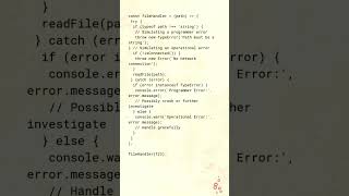 NW0410 error handling in javascript try catch finally 1 [upl. by Ellainad]