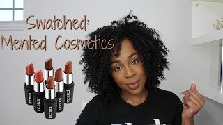 Swatched Mented Cosmetics Nude Lipstick for DeepDark Skin [upl. by Filippa]