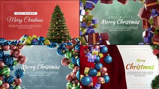 X Christmas Greetings Video  After Effects Template [upl. by Ardnoik]