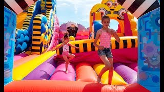 Giant Bouncy Castle Fun Activities for Kids [upl. by Mcconnell]