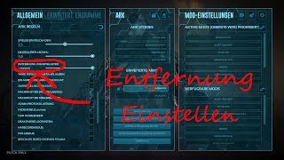 ARK Tutorial Entfernung zum Host einstellen DeutschGerman [upl. by Kaliski676]