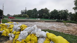 Wielka woda w Świdnicy  Bystrzyca  15092024r [upl. by Hemingway]