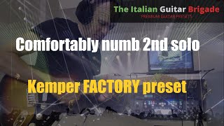 Kemper Profiler FACTORY preset  Comfortably numb 2nd solo cover Pink Floyd  FACTORY Amp amp Effects [upl. by Gwen]