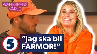 Wahlgrens värld  Pernilla ska bli farmor när Oliver och hans tjej ska få barn  Kanal 5 Sverige [upl. by Bach]