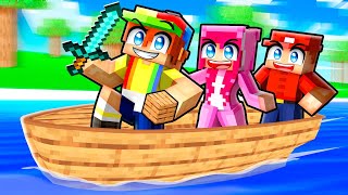 Playing BUILD A BOAT in Minecraft… [upl. by Bruell]