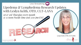 Lipedema amp Lymphadema Research Updates with Dr Leslyn Keith [upl. by Kreit850]